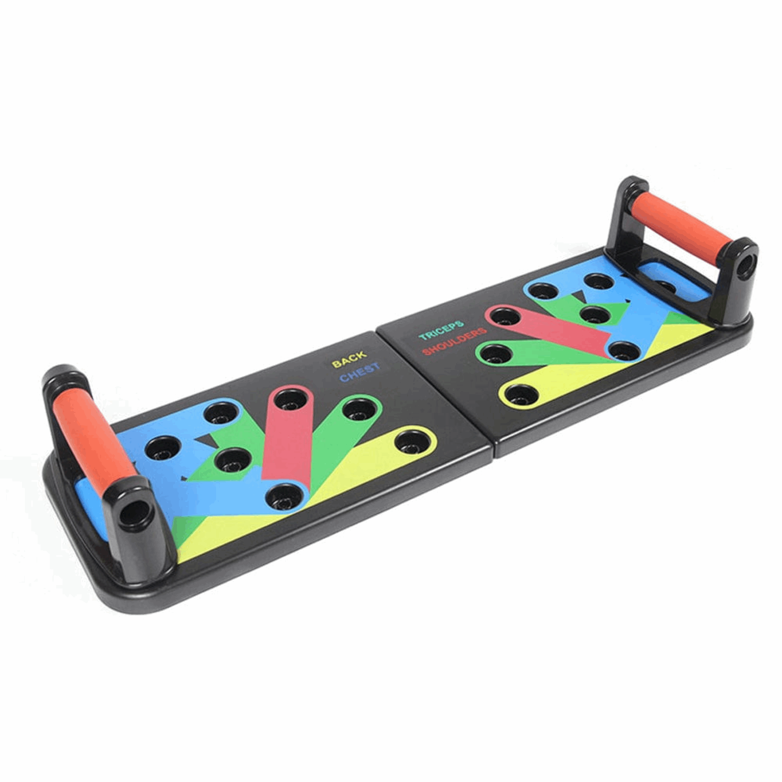 Multipurpose Push-Up Board – Color-Coded Exercise System (Black)