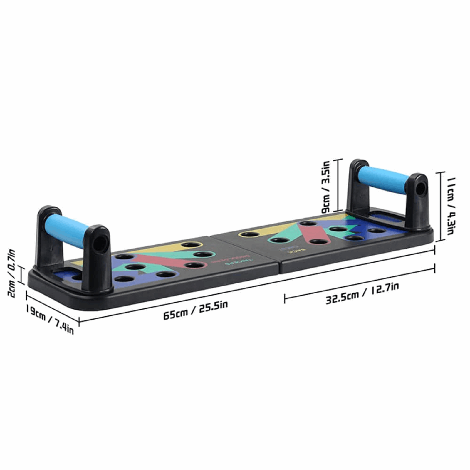 Multipurpose Push-Up Board – Color-Coded Exercise System (Black)
